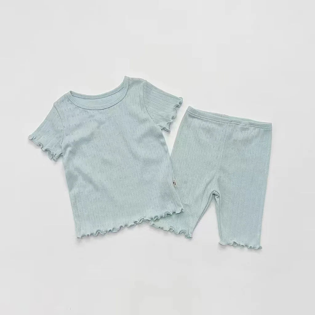 Summer New Baby Cotton Breathable Clothes Set